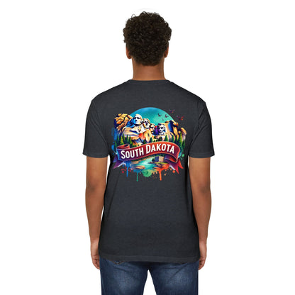 South Dakota Mount Rushmore T-Shirt — Retro Watercolor State Souvenir