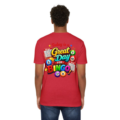 Bingo T-Shirt — "Today Is a Great Day for Bingo" Retro Game Night Tee