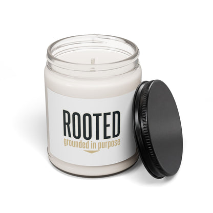 ROOTED soy candle | faith streetwear, bold type