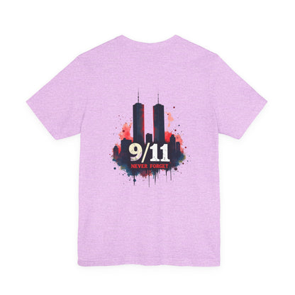 9/11 Never Forget T-Shirt — World Trade Center Memorial Tee