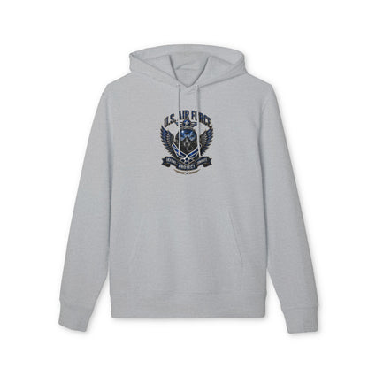 U.S. Air Force Crest Hoodie — "Defend, Protect, Serve" Military Emblem Pullover