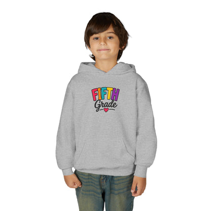 Fifth Grade Kids Hoodie - Colorful Back-to-School Sweatshirt for Students