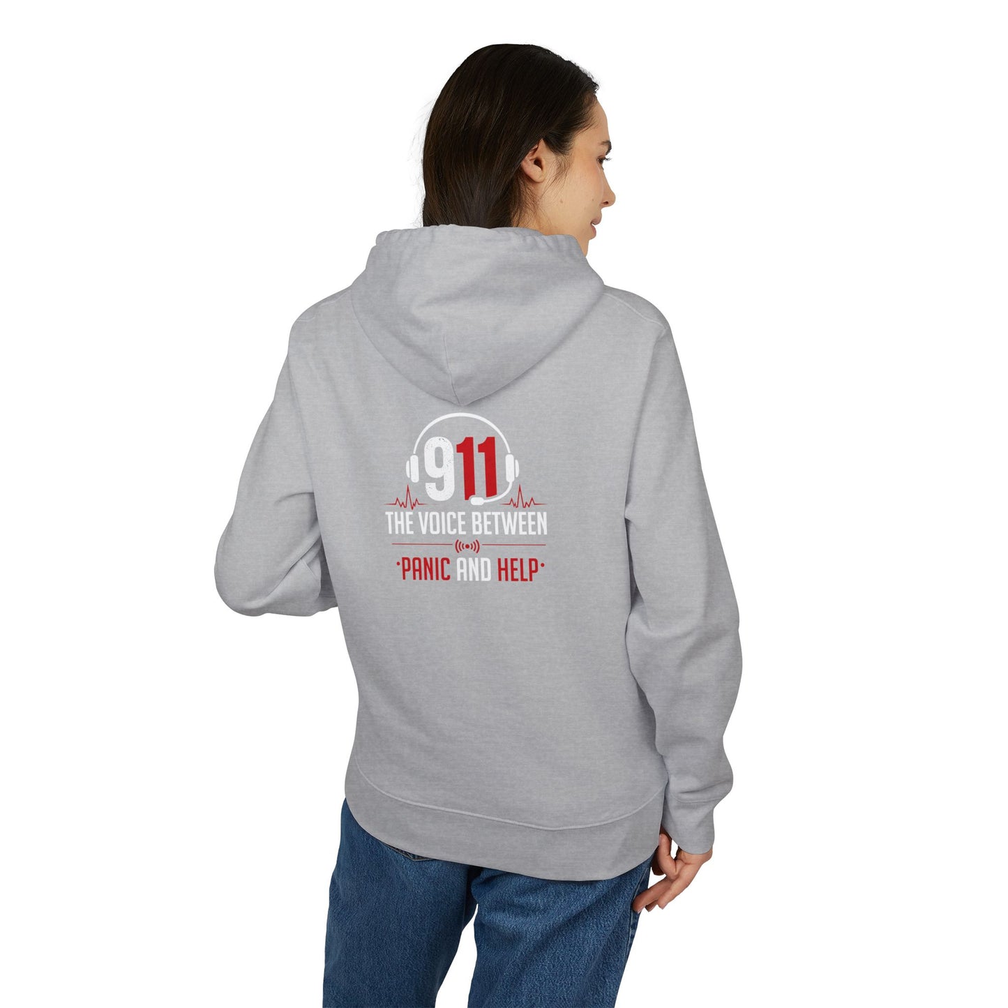 911 Dispatcher Hoodie — “The Voice Between Panic and Help” Emergency Responder Pullover