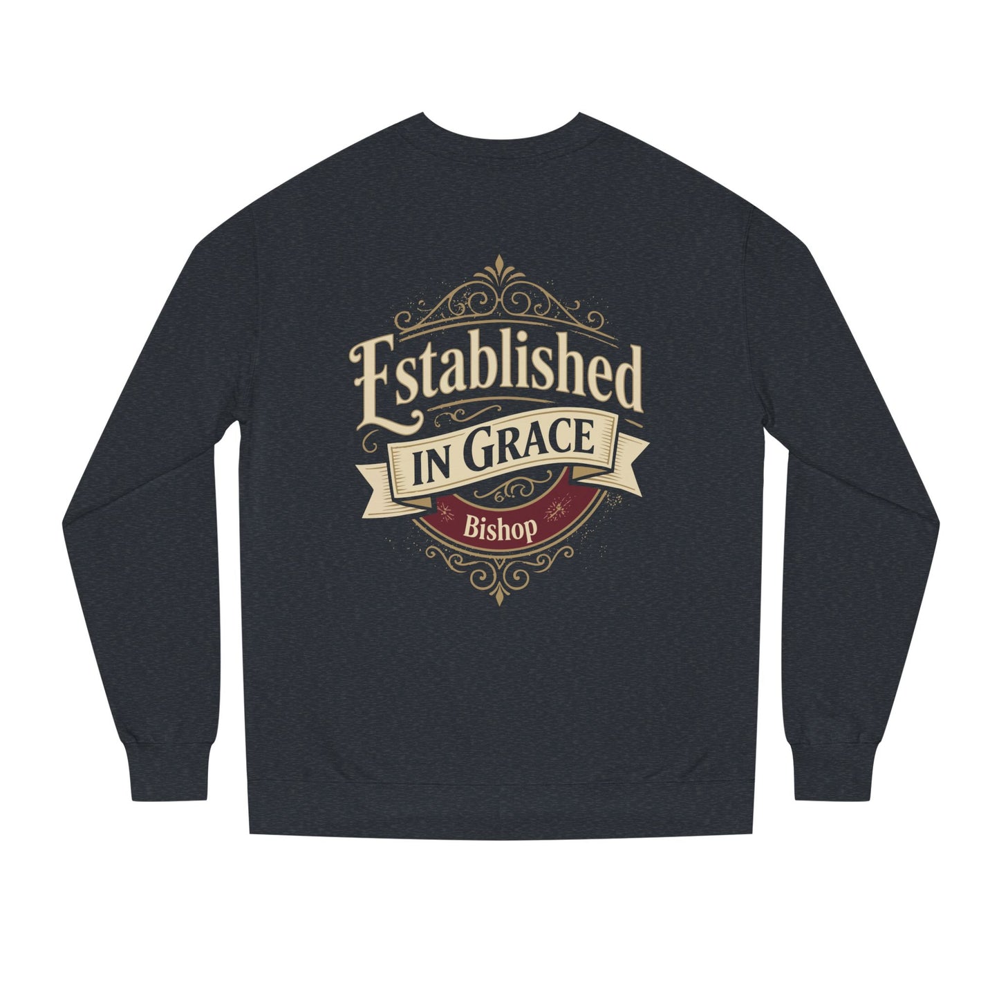 Established in Grace Sweatshirt — 'Established in Grace' Vintage Faith Crewneck