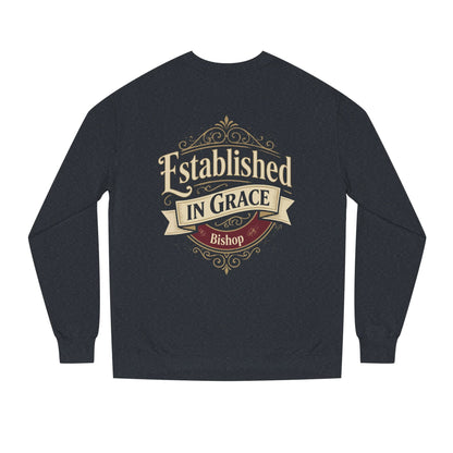 Established in Grace Sweatshirt — 'Established in Grace' Vintage Faith Crewneck