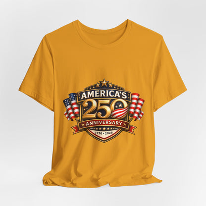 America's 250th Anniversary T-Shirt – 1776–2026 Patriotic USA Flag Tee