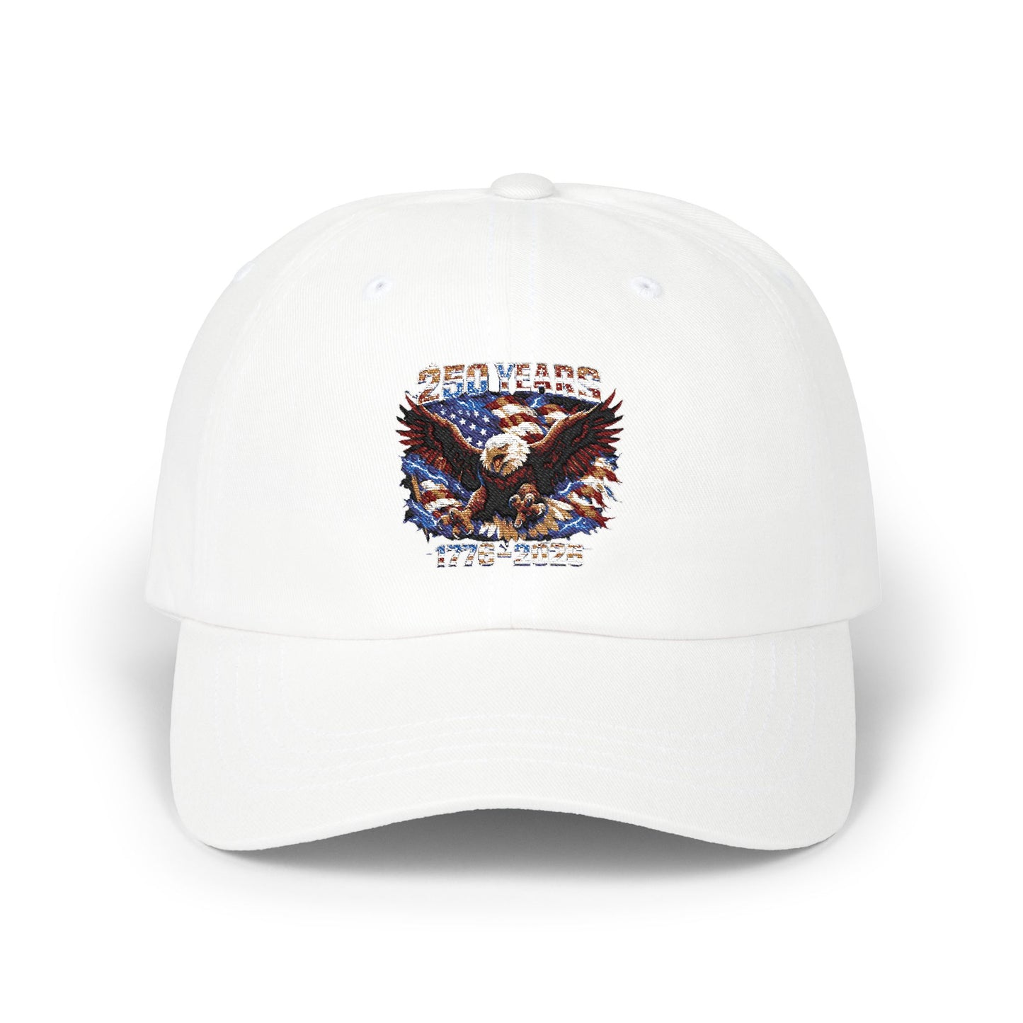 Eagle Americana Dad Cap — Patriotic Bald Eagle Embroidered Baseball Hat
