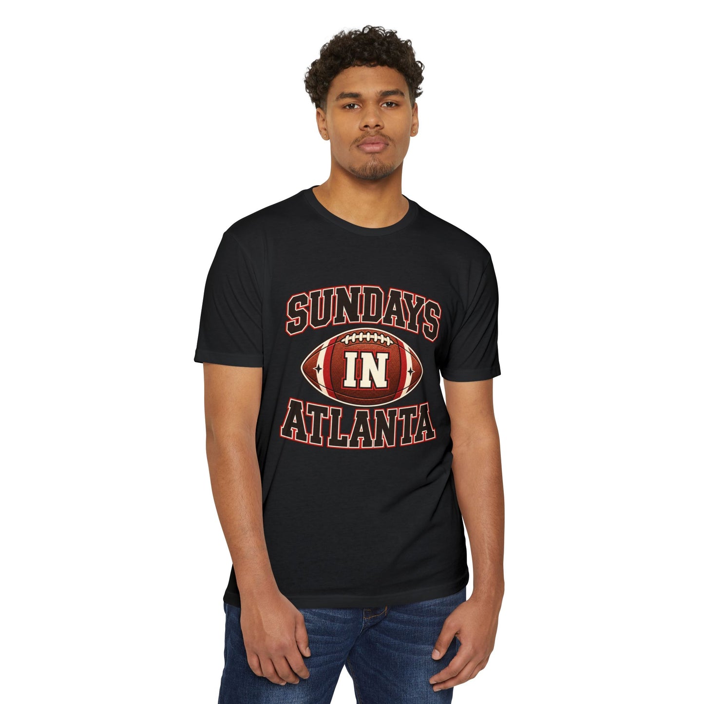 Sundays in Atlanta Football T-Shirt