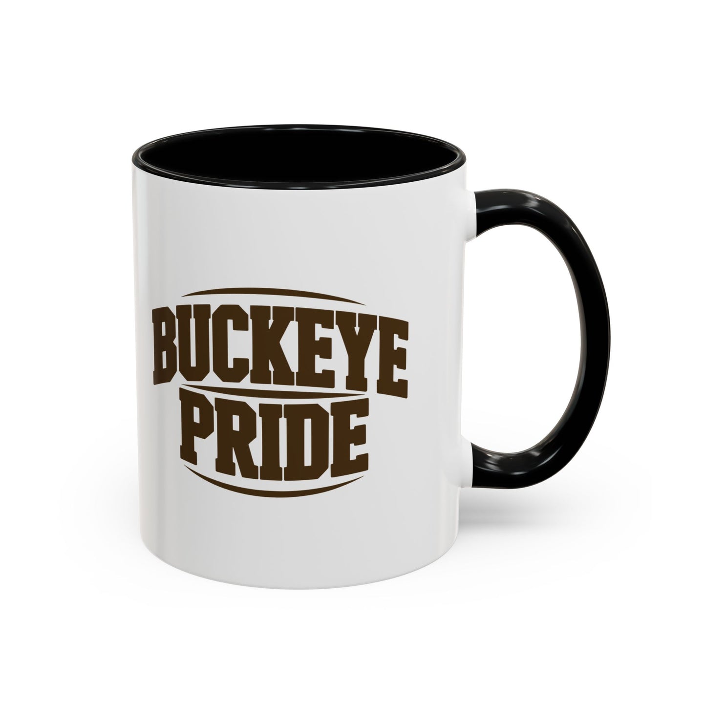 Buckeye Pride Accent Coffee Mug — School Spirit Ceramic Mug