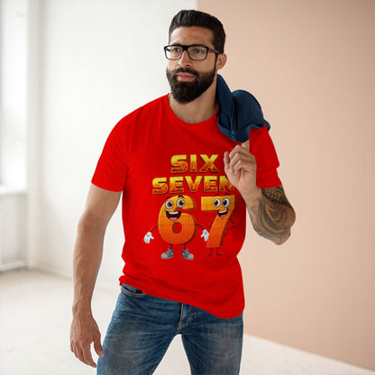 Six Seven 67 Cartoon Tee – Funny Number Graphic T-Shirt