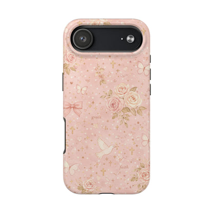 Grace Faith Phone Case | Christian floral iPhone Case