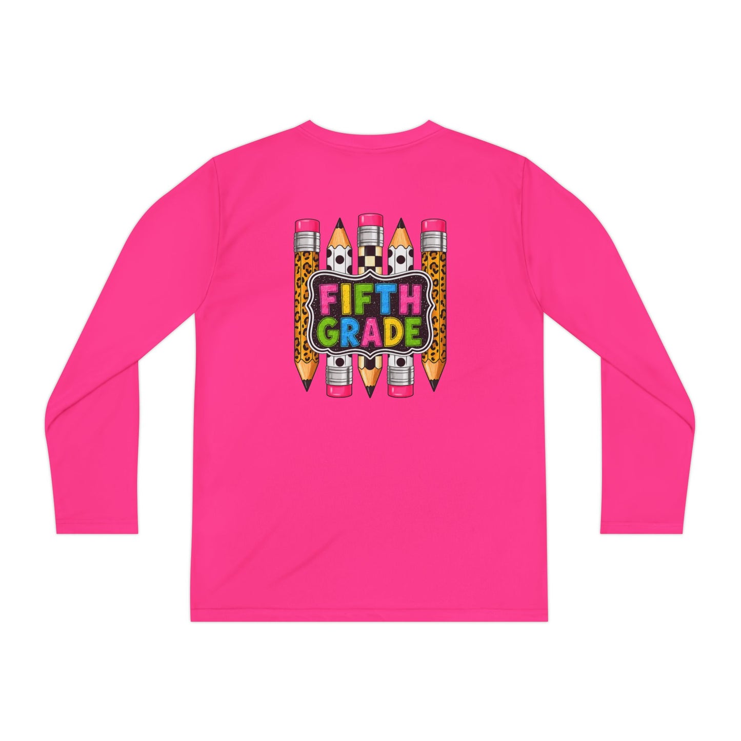 Fifth Grade Pencil Graphic Youth Long Sleeve Tee