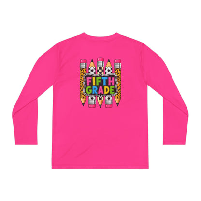 Fifth Grade Pencil Graphic Youth Long Sleeve Tee
