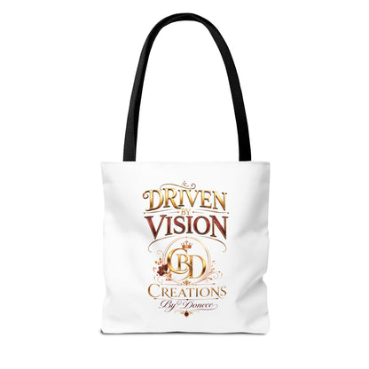 Driven by Vision Tote Bag — Branded BD Creations All-Over Print Tote