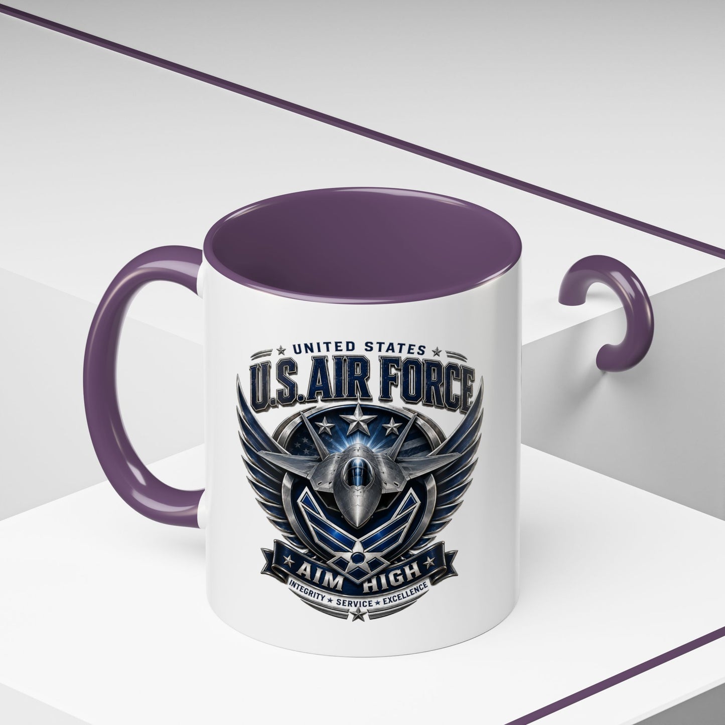 U.S. Air Force Aim High Accent Coffee Mug (11/15oz)
