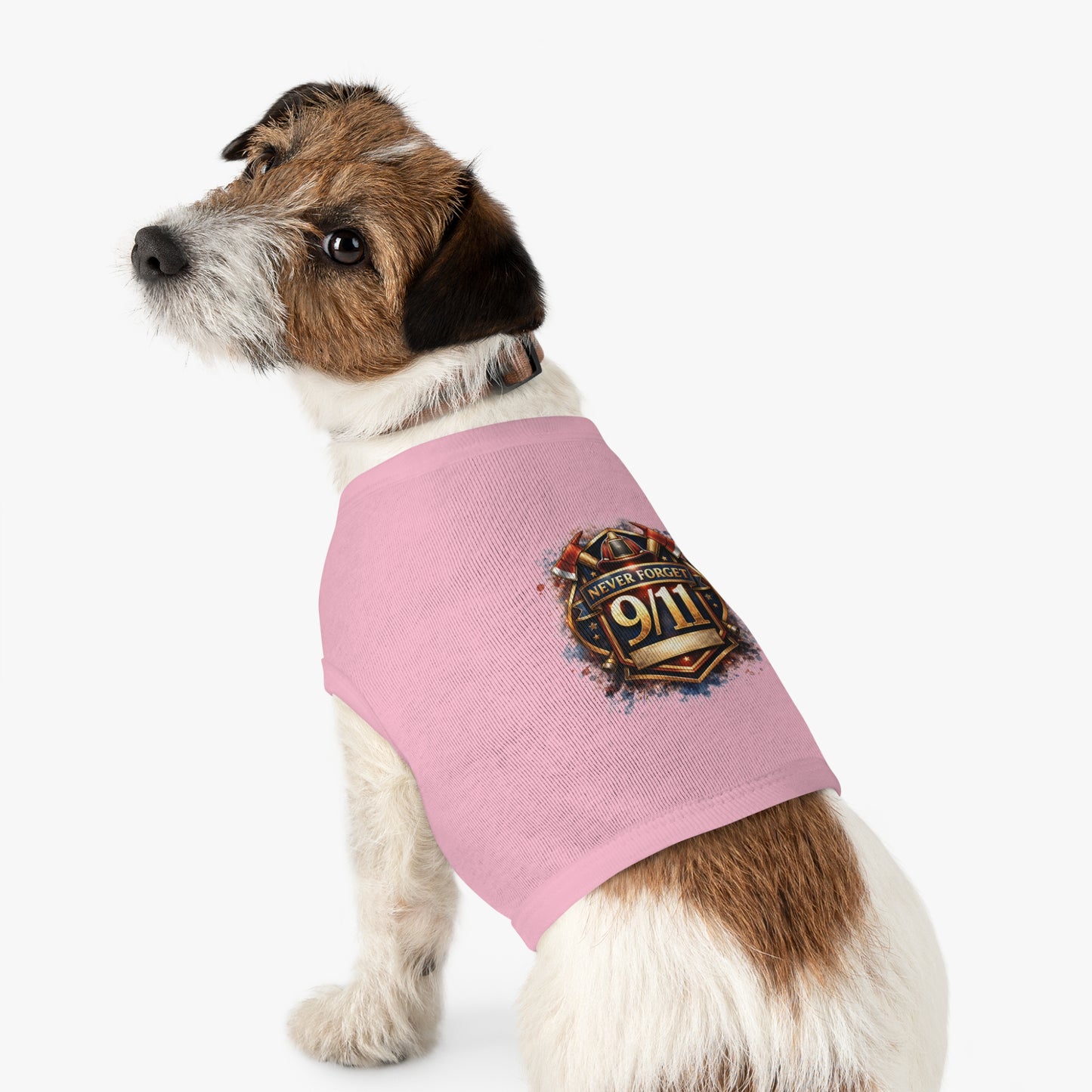 Pet Tank Top - "Never Forget 9/11" Memorial Dog Shirt