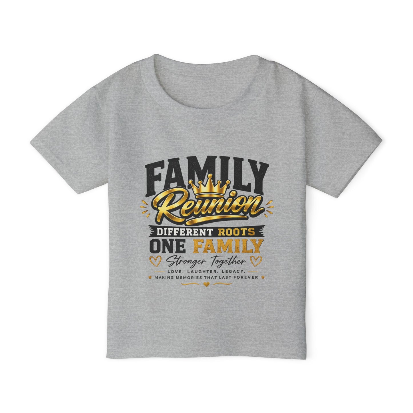 Family Reunion Toddler T‑Shirt — "Different Roots One Family" Kids Tee