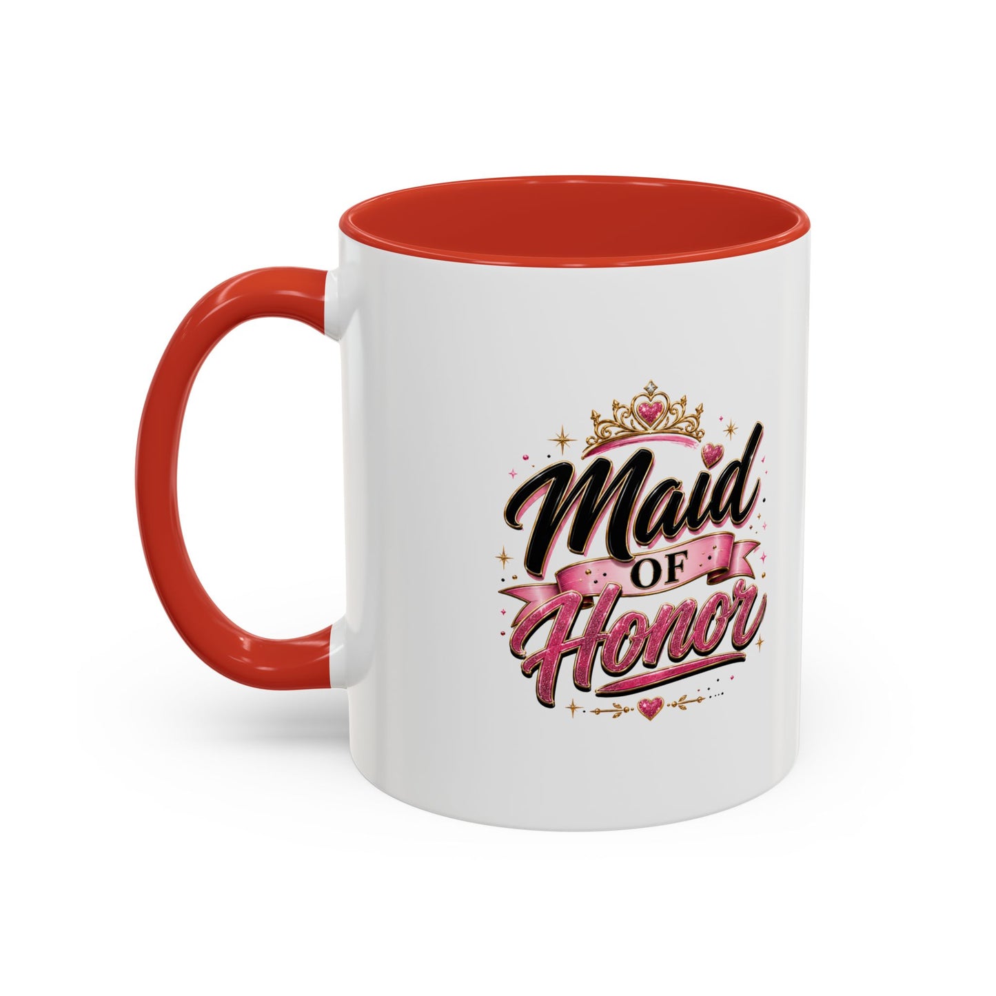 Maid of Honor Accent Coffee Mug — Bridal Party Gift (11/15oz)
