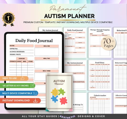 Autism Planner | Printable Daily Routine & Visual Schedule Organizer