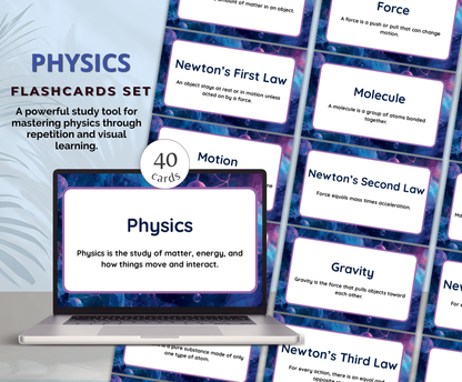 Physics Flashcards | Printable Study Cards PDF for Students & Exam Prep