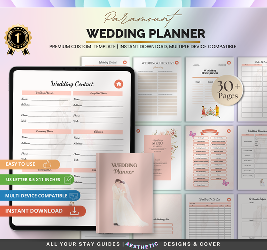 Wedding Planner | Printable & Editable Wedding Organizer