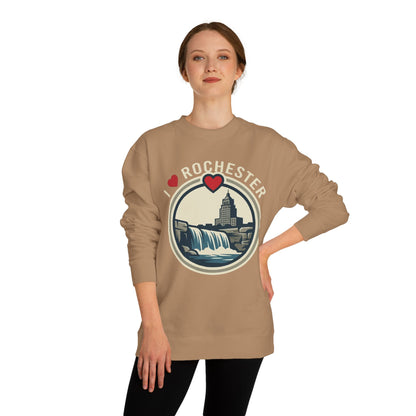 Rochester Waterfall Crewneck Sweatshirt — I  Rochester Graphic