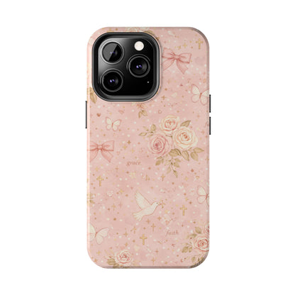 Grace Faith Phone Case | Christian floral iPhone Case