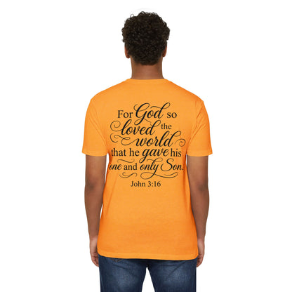 John 3:16 Scripture T‑Shirt — "For God So Loved the World" Christian Tee