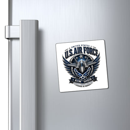 U.S. Air Force Aim High Military Magnet – Jet Emblem Refrigerator Decal