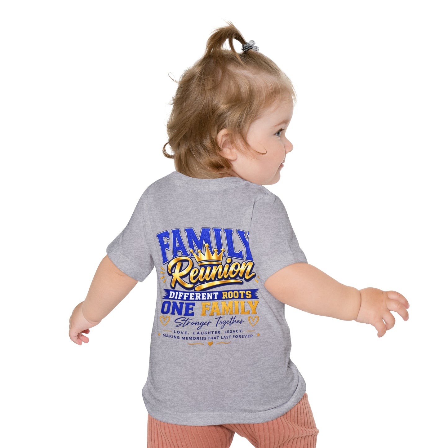 Family Reunion Baby T-Shirt — “Different Roots One Family” Infant Tee