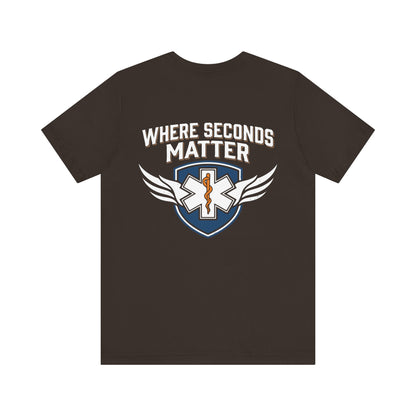 EMT T‑Shirt – "Where Seconds Matter" Emergency Medical Tech Tee