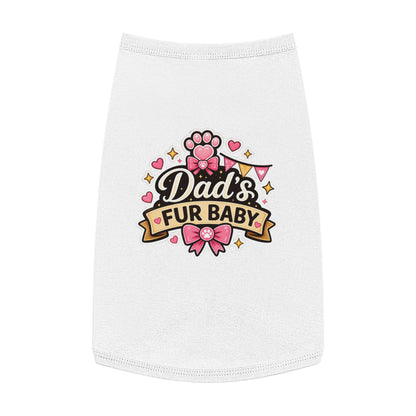 Dad's Fur Baby Pet Tank Top — Cute Paw Print Dog Shirt for Father's Day