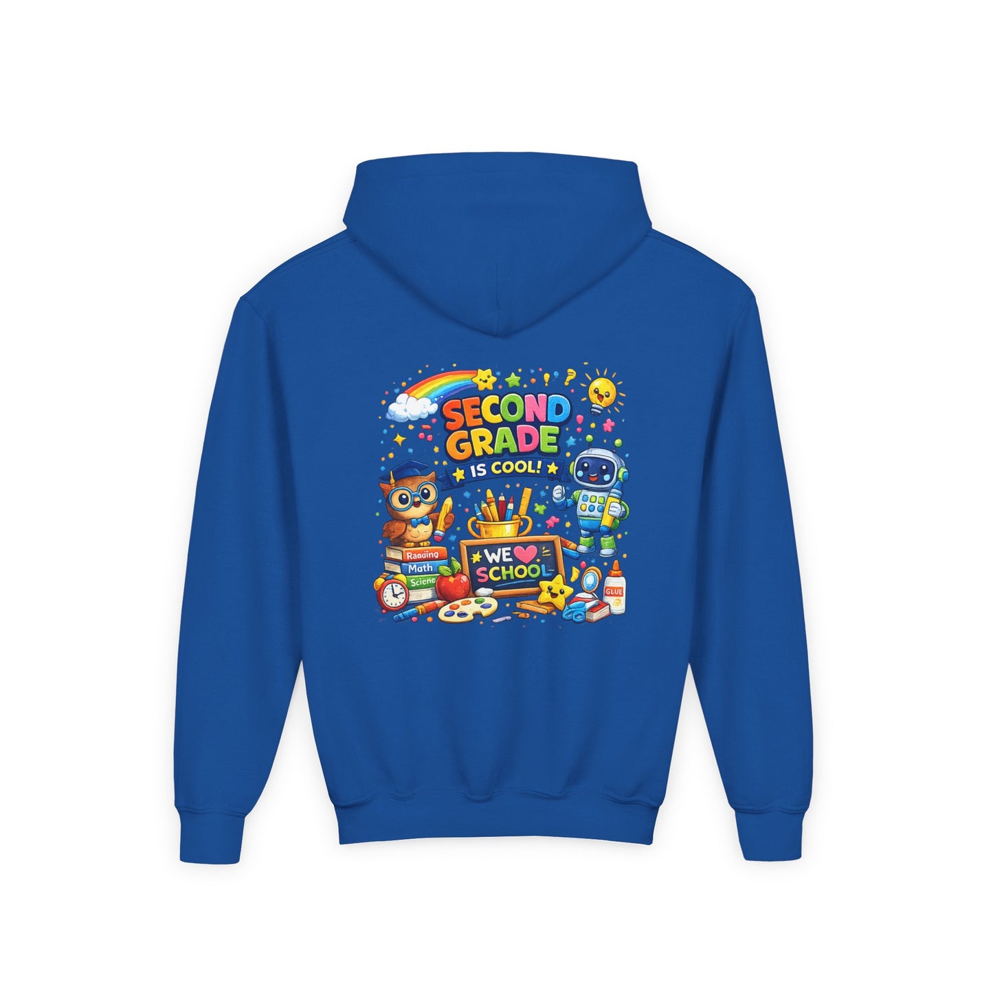 Second Grade Hoodie — 'Second Grade Is Cool' Kids Back-to-School Sweatshirt