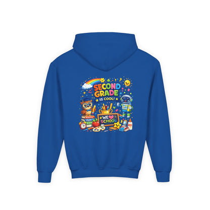 Second Grade Hoodie — 'Second Grade Is Cool' Kids Back-to-School Sweatshirt