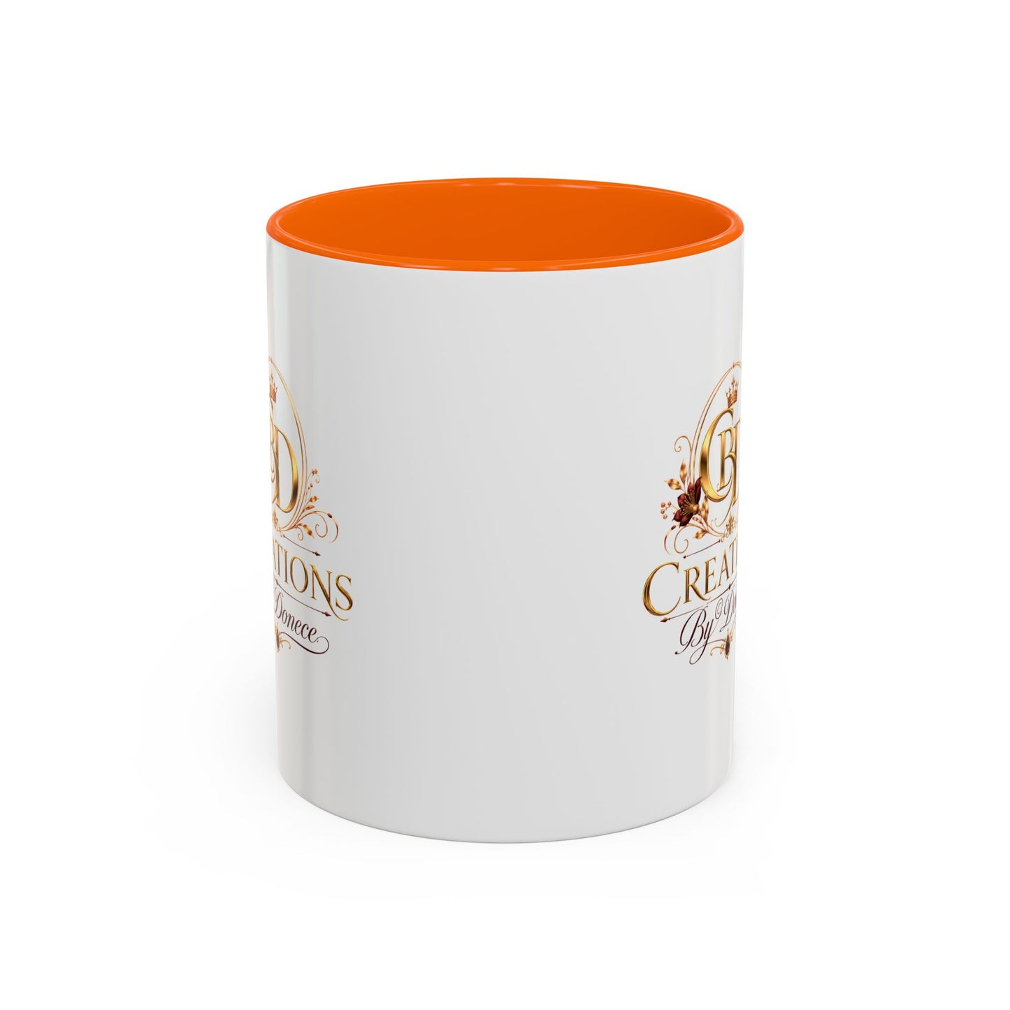 Accent Coffee Mug — Creations By Donece Logo Ceramic Mug (11/15 oz)