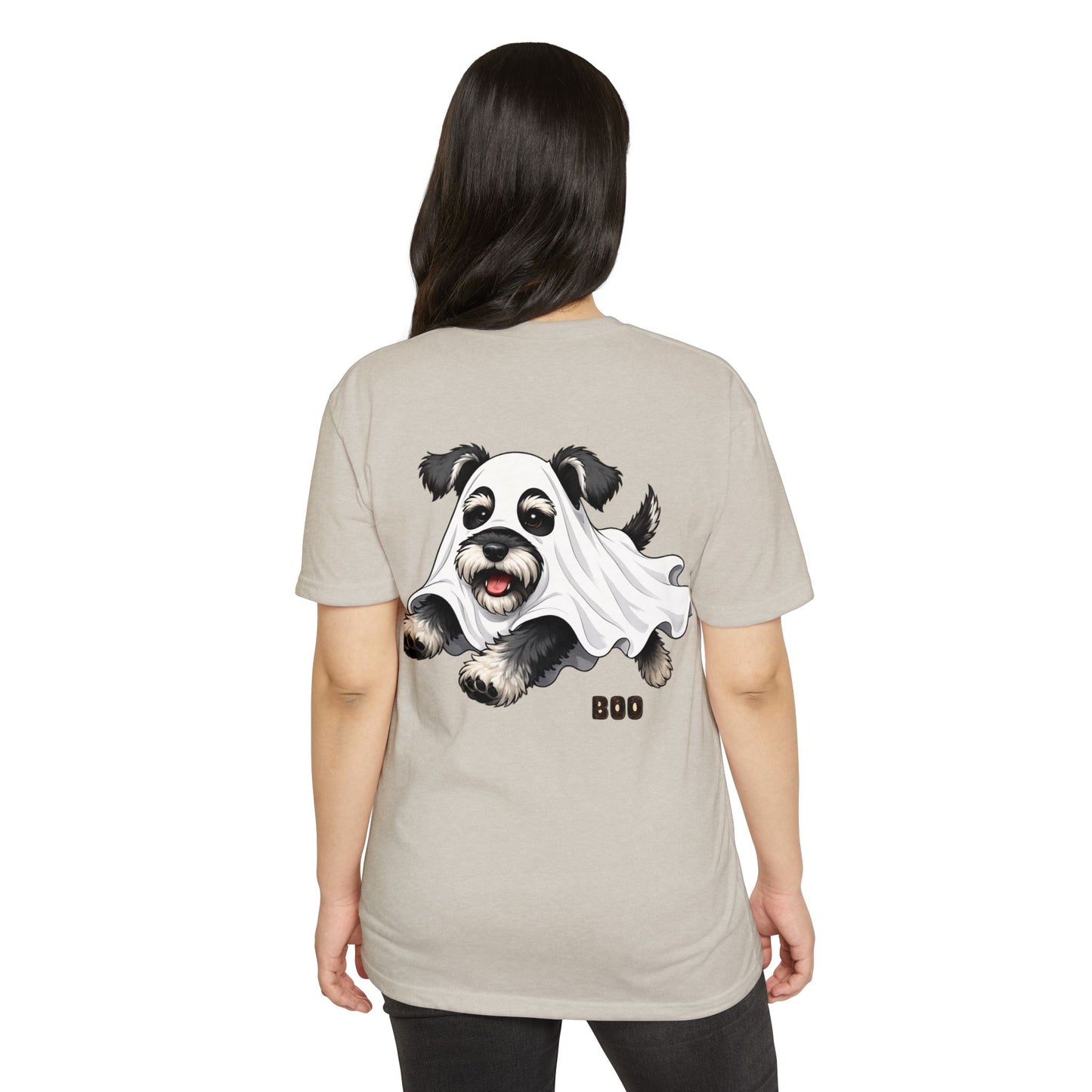 Cute Ghost Puppy T-Shirt — "Boo" Halloween Dog Tee