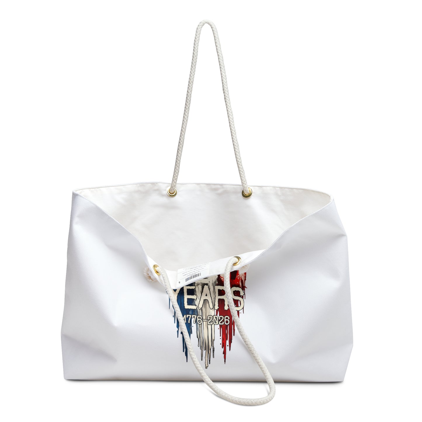 Patriotic 250th Anniversary Weekender Bag — USA Stars & Stripes Travel Tote