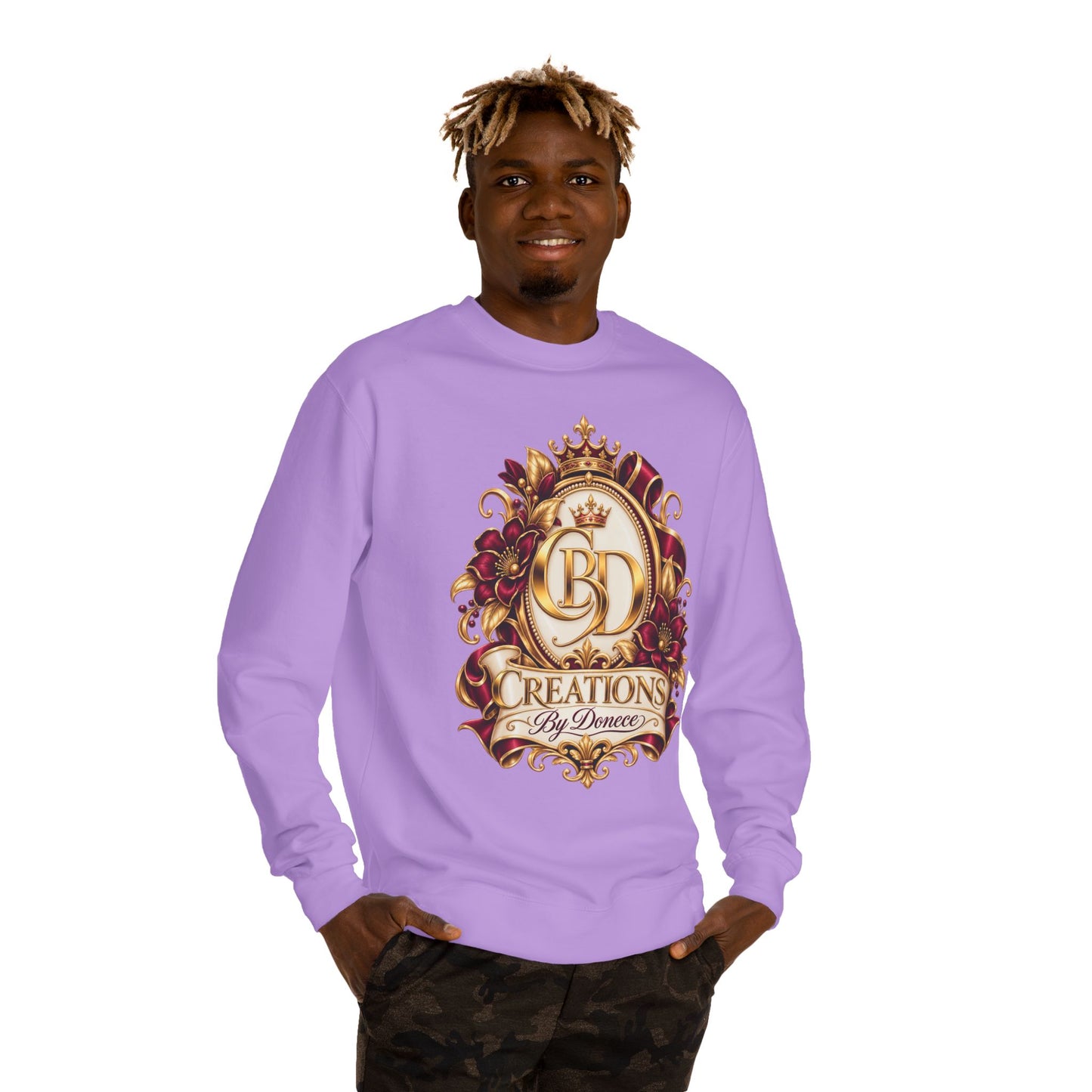 Creations By Denece Gold Emblem Sweatshirt