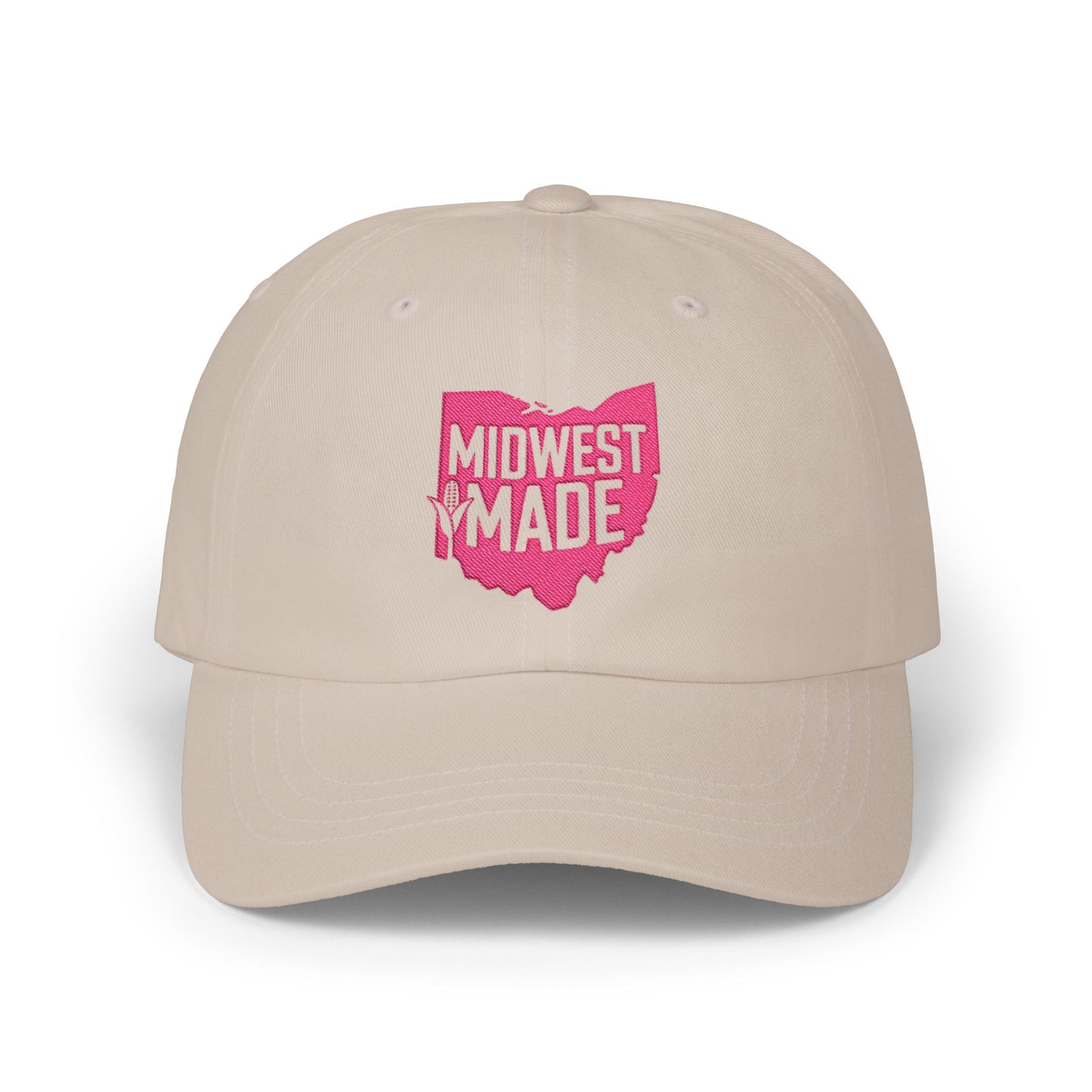 Midwest Made Dad Cap — Embroidered Ohio Logo Hat