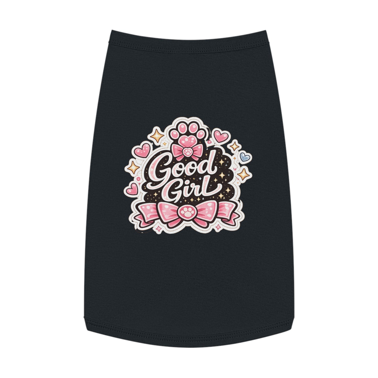Good Girl Pet Tank Top — Cute Paw Print Dog Shirt for Small Dogs