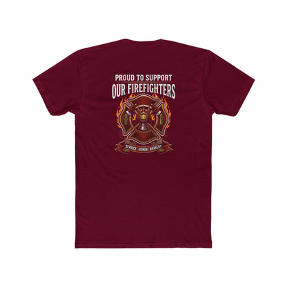 Firefighter Support T-Shirt — "Proud to Support Our Firefighters"