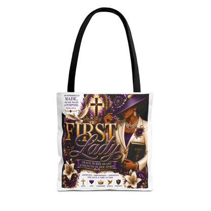 First Lady Christian Tote Bag – Faithful Grace Inspirational Church Purse
