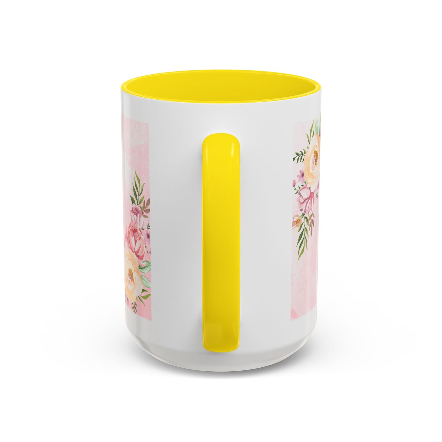 She is Mom Floral Accent Coffee Mug – ‘She is strong, loving, selfless and beautiful’ Gift for Mother’s Day
