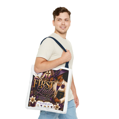 First Lady Christian Tote Bag – Faithful Grace Inspirational Church Purse