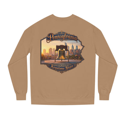 Pennsylvania Keystone State Sweatshirt — Liberty Bell & City Skyline Crewneck