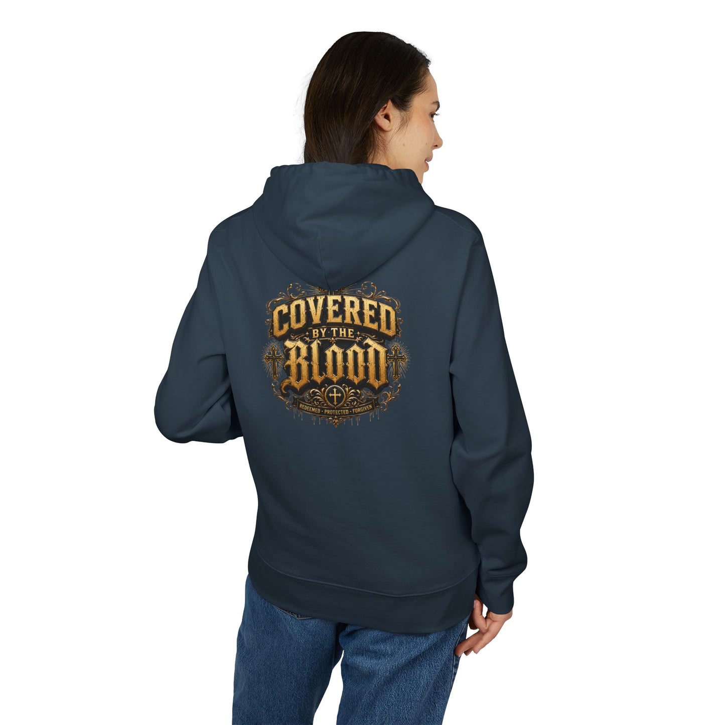 Covered by the Blood Hoodie — Christian Faith Graphic Pullover