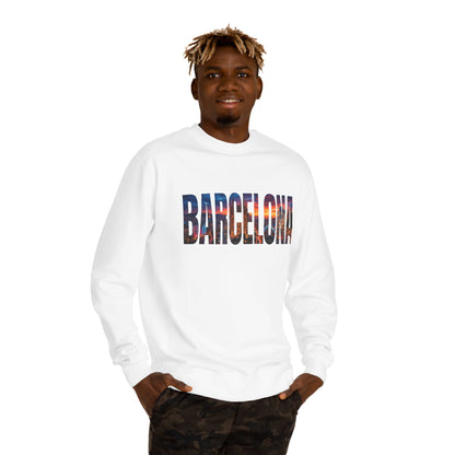 Barcelona Skyline Crewneck Sweatshirt