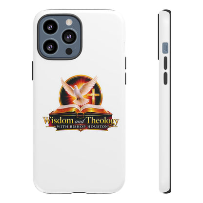 Wisdom and Theology Phone Case — Christian Dove & Cross Protective Tough Case