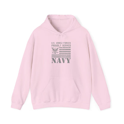 U.S. Armed Forces Proudly Served Navy  Hoodie