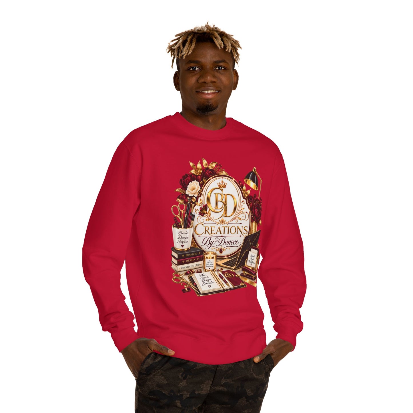 Crewneck Sweatshirt — Vintage Desk Creations Logo